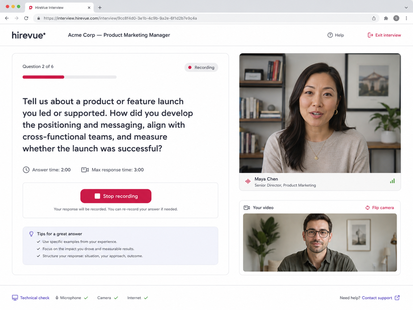 Best tips to ace your HireVue interview in 2026